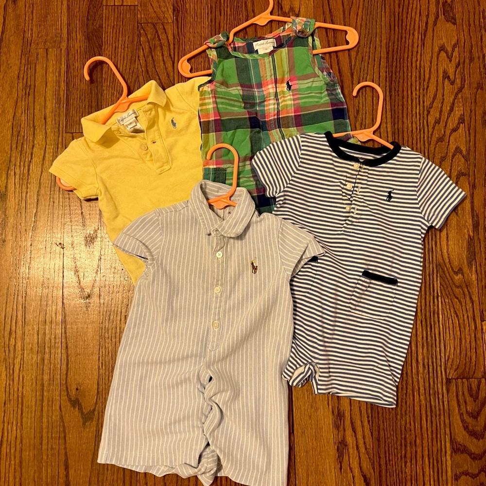 Ralph Lauren - 6-9months old. Baby boy. Set of 4 - Picture 1 of 13